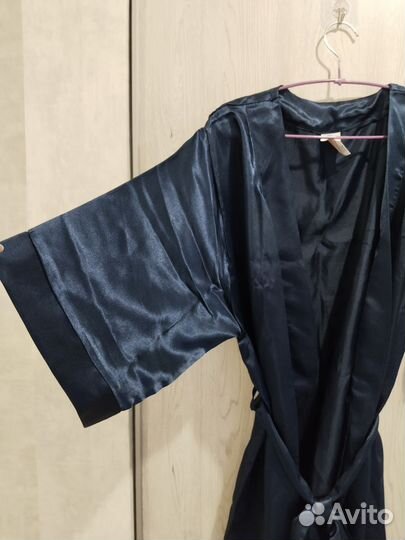 Халат женский шелковый