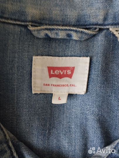 Джинсовая рубашка levis мужская