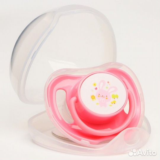 Соска-пустышка ортодонтическая,силикон,6+, с колпа