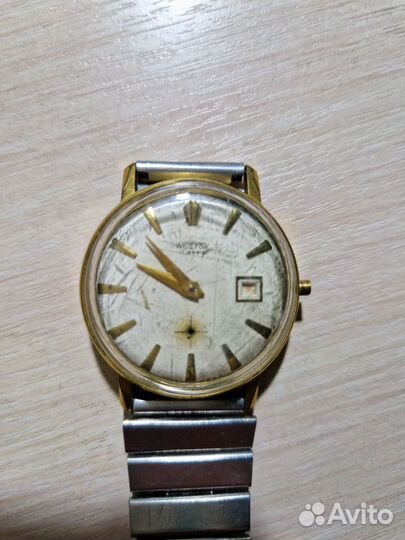 Часы восток 17 камней СССР позолота