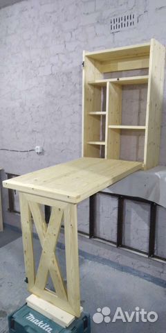 Стол откидной, дерево