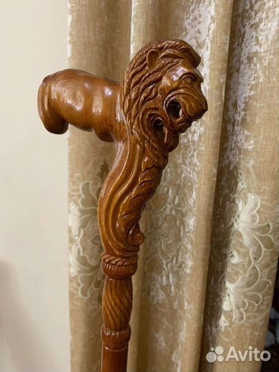 Бадик трость, ручная работа, дуб