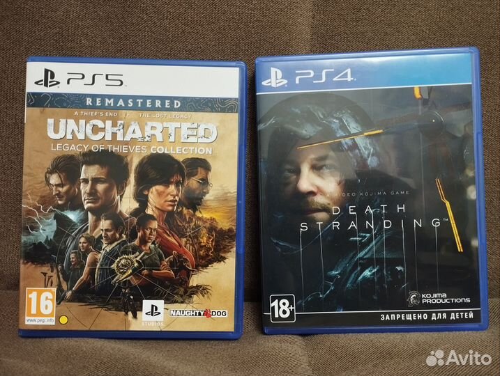 Диски с играми для PS4 и PS5