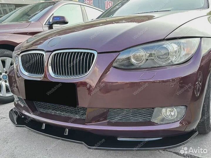 Губа передняя BMW 3 E92 E93 не М пакет черная