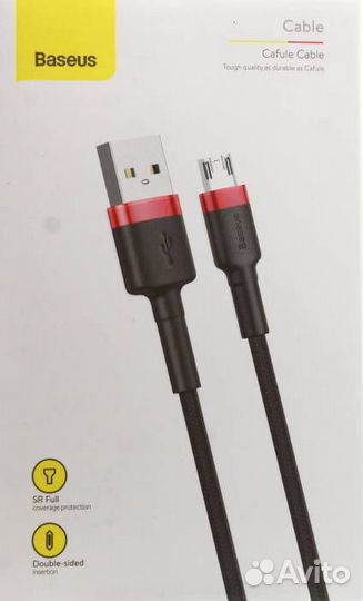 Кабель micro USB Baseus Cafule camklf-B91 Черный/К