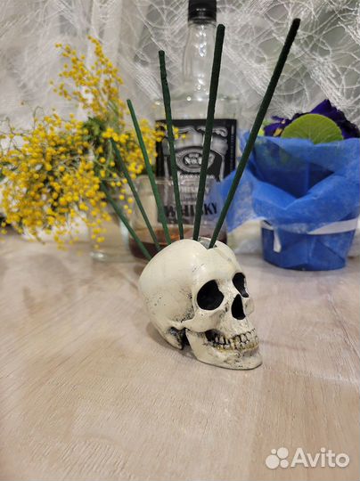 Держатель для зубочисток Череп-Панк