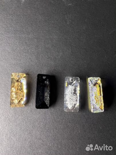 Прямоугольные кристаллы подвески swarovski 26мм