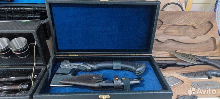 Топор Барс+Нож в подарочном кейсе