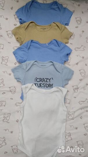 Боди с коротким рукавом 86-80-74-68