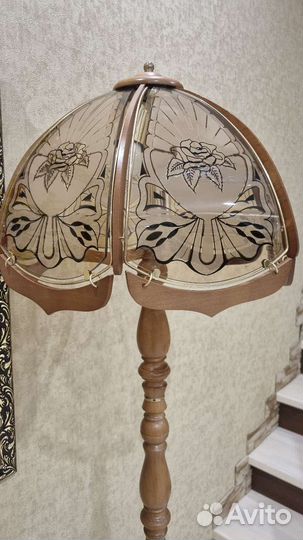 Торшер напольный с абажуром