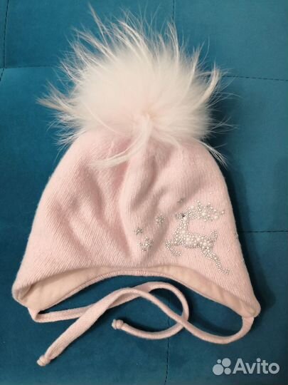 Шапка зимняя для девочки 50 52