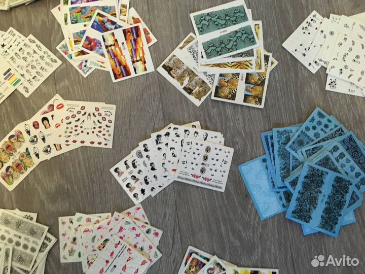 Слайдеры - наклейки на ногти новогодние, надписи