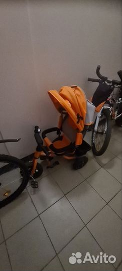 Детский велосипед с ручкой бу