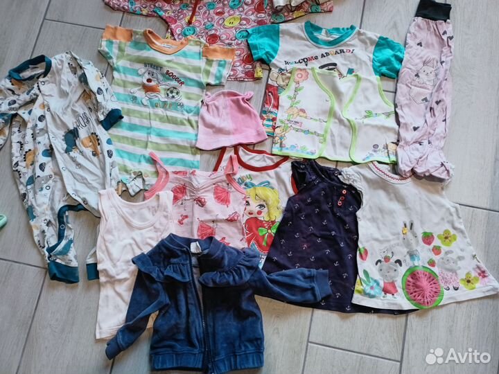 Детские вещи пакетом 68 74 80