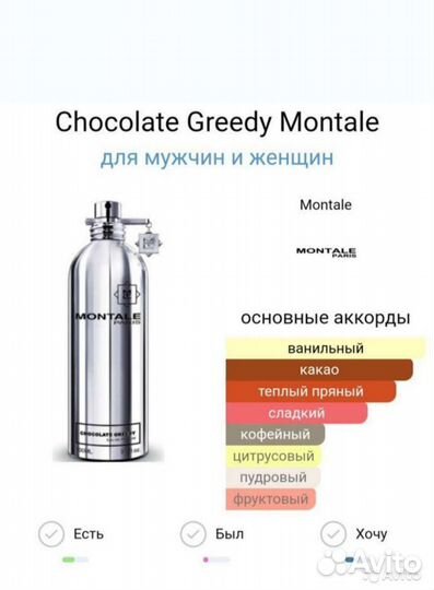 Montale chocolate greedy монталь шоколатье