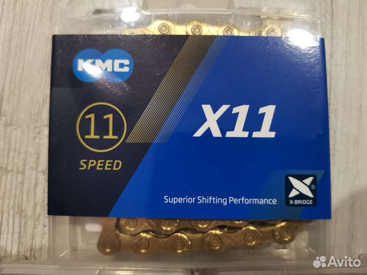 Цепь KMC X11 X11EL X11SL X11Ept Gold Silver