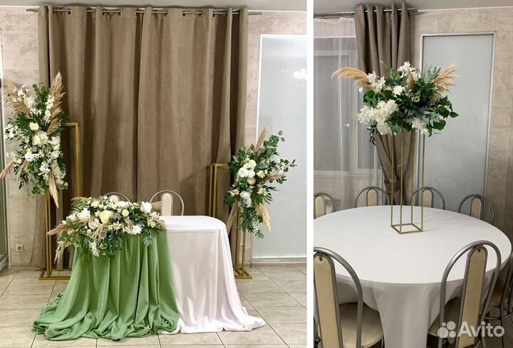 Украшение зала на свадьбу. Оформление. Декор