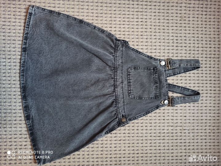 Джинсовый сарафан для девочки 122