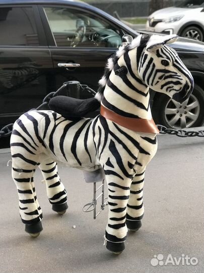 Лошадка Зебра поницикл большой Ponycycle