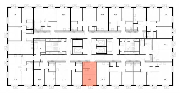 Квартира-студия, 19,8 м², 10/17 эт.
