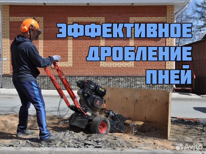 Удаление дробление пней