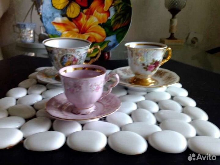 Кофейная пара фарфор, старая Чехия, лфз