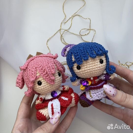 Вязаная игрушка Яэ Мико из Genshin Impact