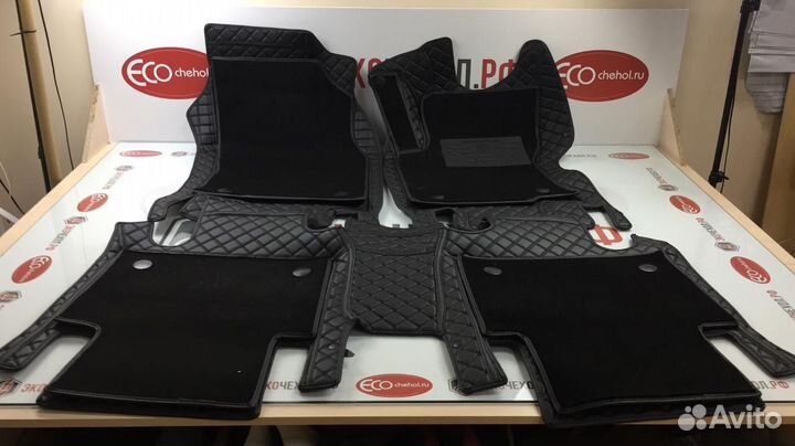3D Коврики Geely Салон Багажник из Экокожи
