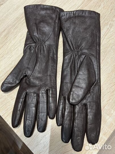 Перчатки женские кожаные 6.5