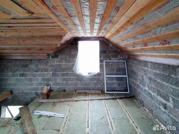 Утепление эковатой