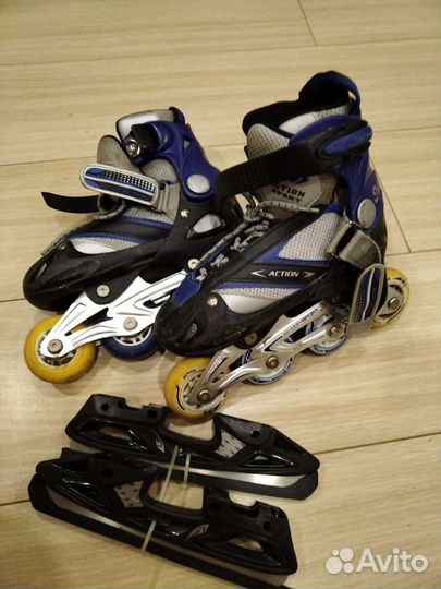 Роликовые коньки детские раздвижные