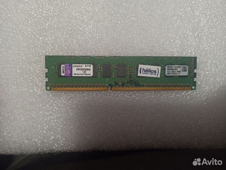 Память Kingston DDR3 ECC Unbufered KVR1333D3E9S/4G