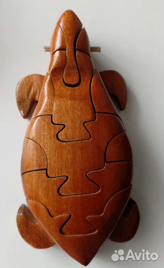 Деревянный пазл черепашка и змея