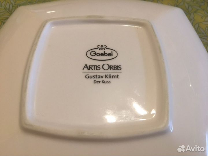 Кофейная пара Goebel, Gustav Klimt Поцелуй