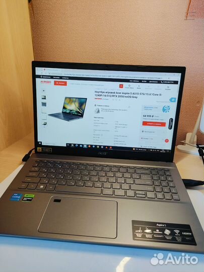 Игровой ноутбук acer Aspire, core i5, Gen. 12th