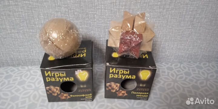Деревянные головоломки новые