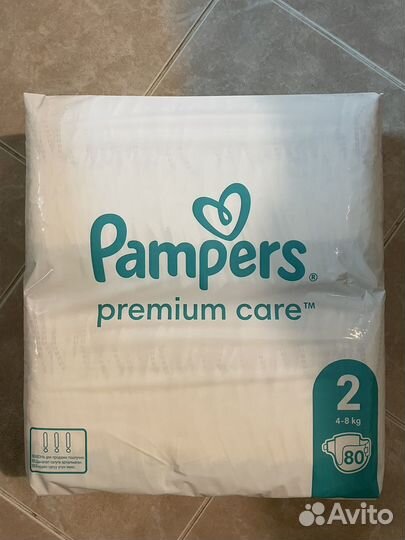 Подгузники pampers premium care 2