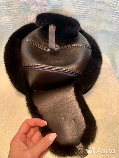 Новая норковая шапка мужская