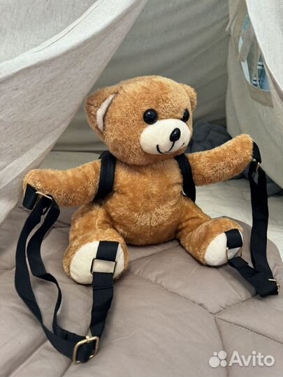 Детский рюкзак игрушка медвежонок