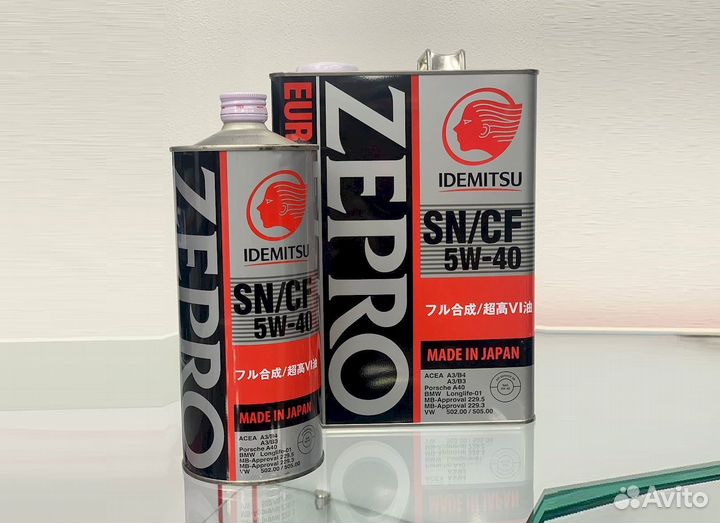 Масло моторное idemitsu zepro euro spec 5W-40 4л