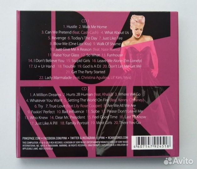 2CD диска. pink. Greatest hits