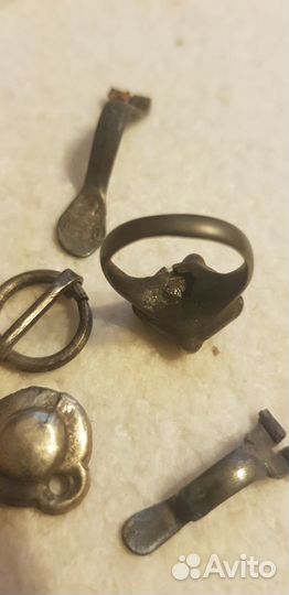 Фибулы хазары серебро, перстень