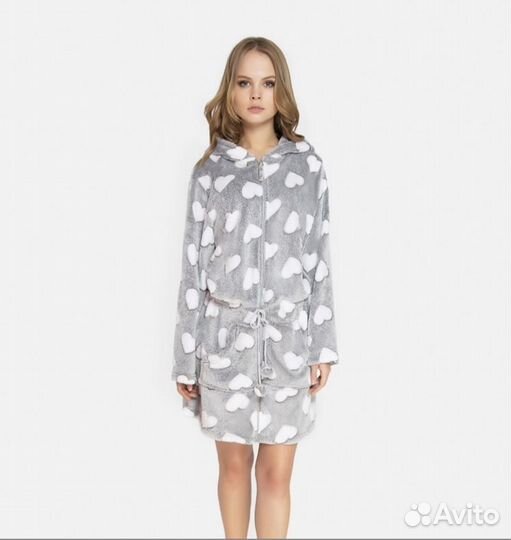 Халат домашний женский vis-a-vis 48 велсофт