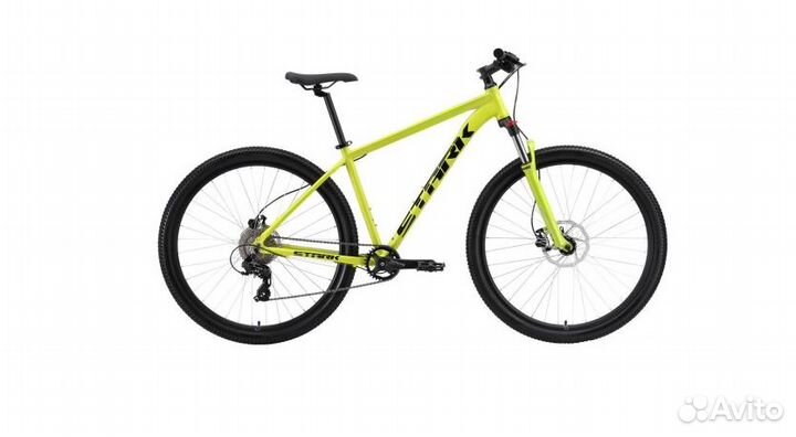 Велосипед Stark'24 Hunter 29.2 HD зелено-желтый/че