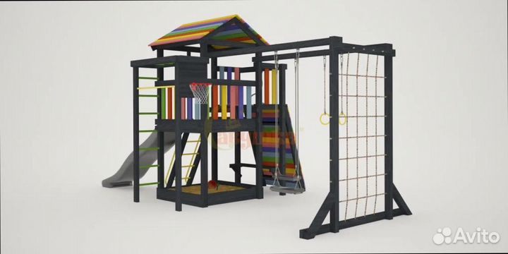 Детская спортивная площадка Савушка для дома