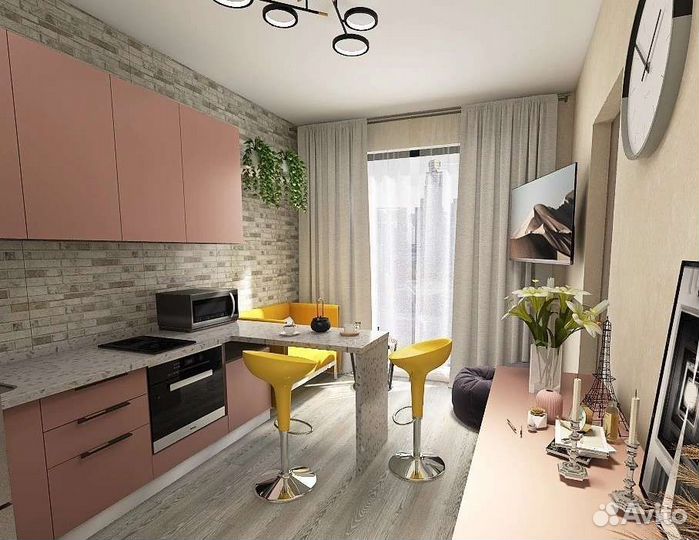 Проект мебели. Дизайн. Визуализация. План квартиры