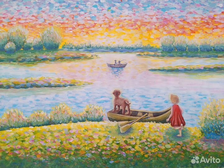 Картина гуашью