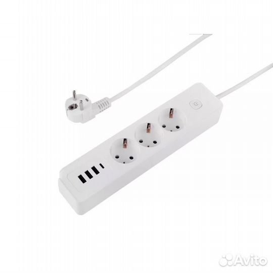 Удлинитель Power Strip USB 1,4м RocketSocket