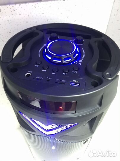 Портативная колонка fumiko tower с подсветкой и ми