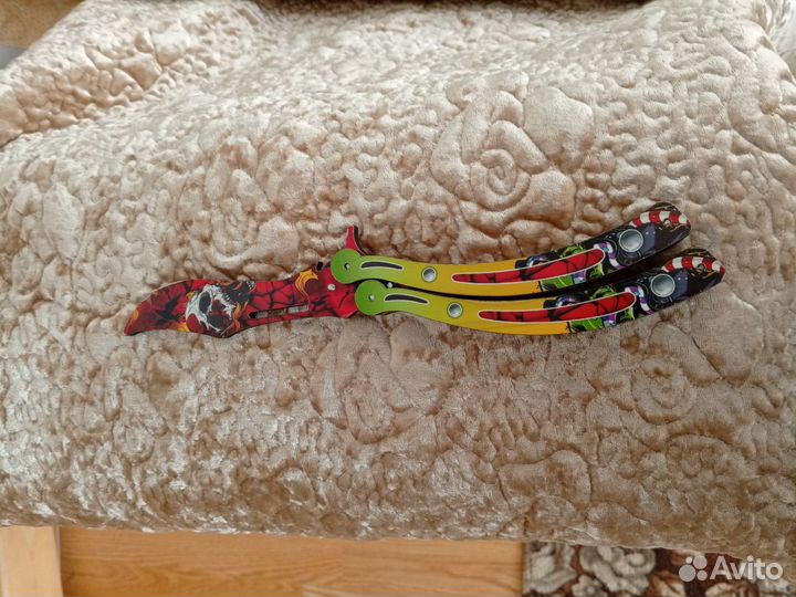 Деревянный нож бабочка (Детский)